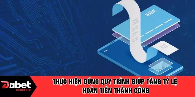 Thực hiện đúng quy trình giúp tăng tỷ lệ hoàn tiền thành công